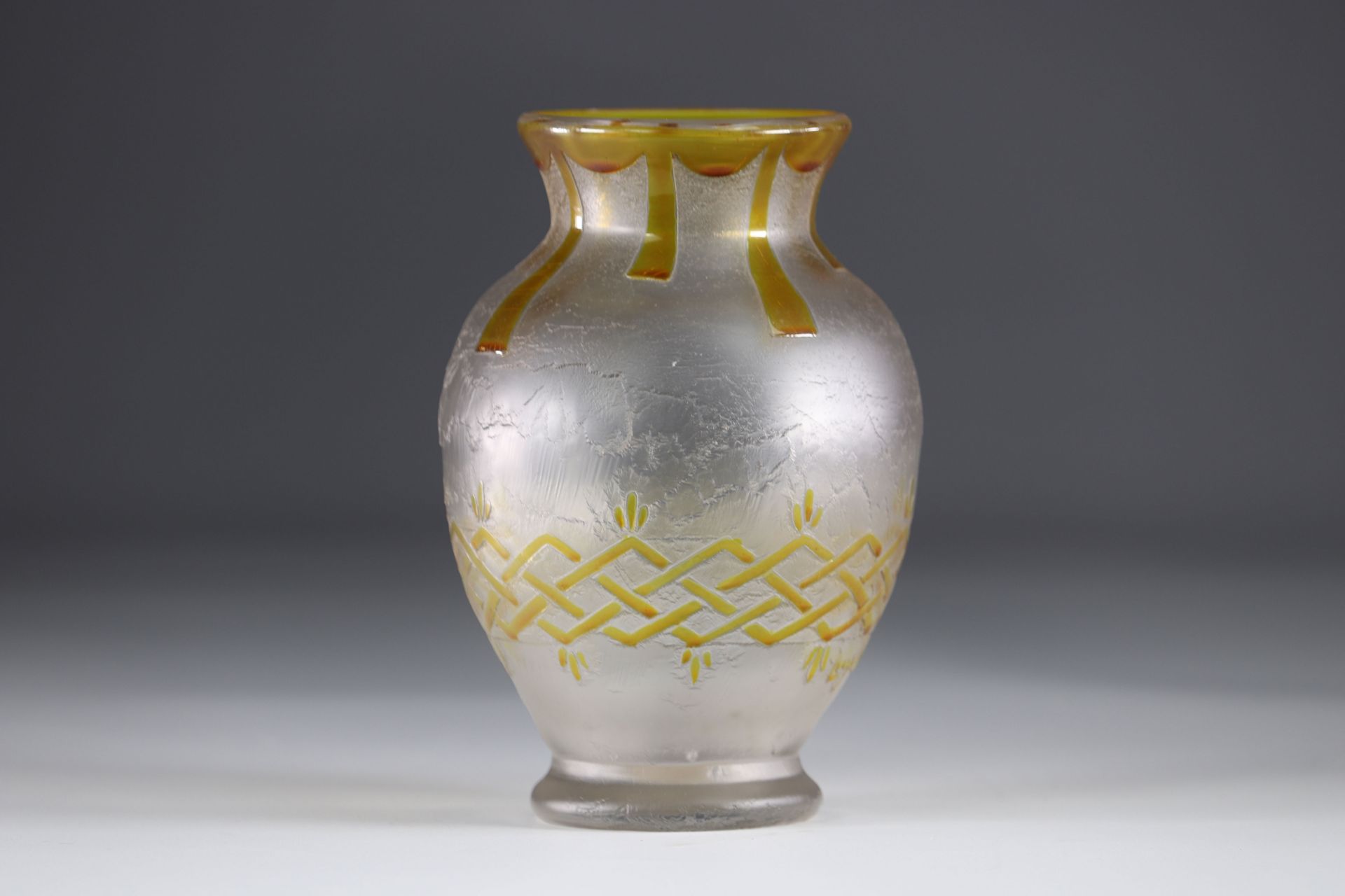 Legras vase cleared with Art Deco acid - Image 2 of 3