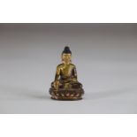 Asia buddha in gilded bronze