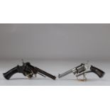 Old barrel revolvers set of 2