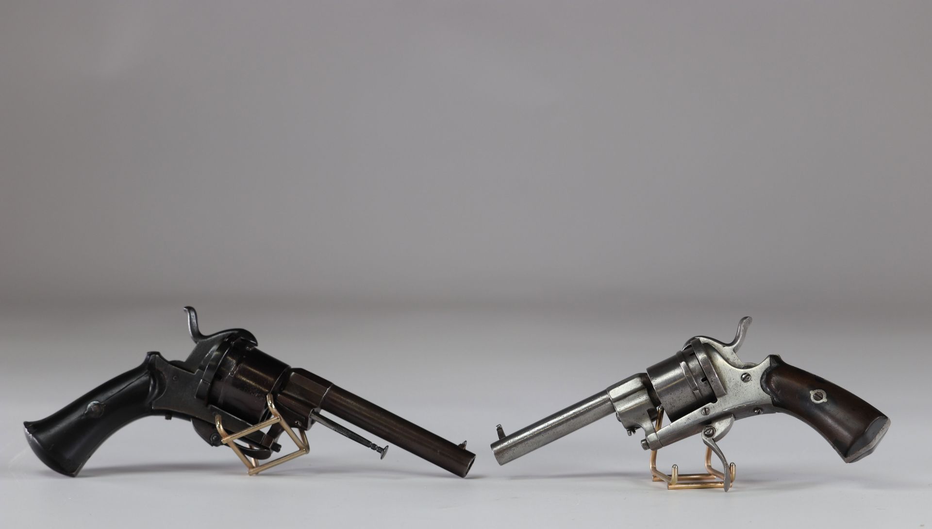 Old barrel revolvers set of 2