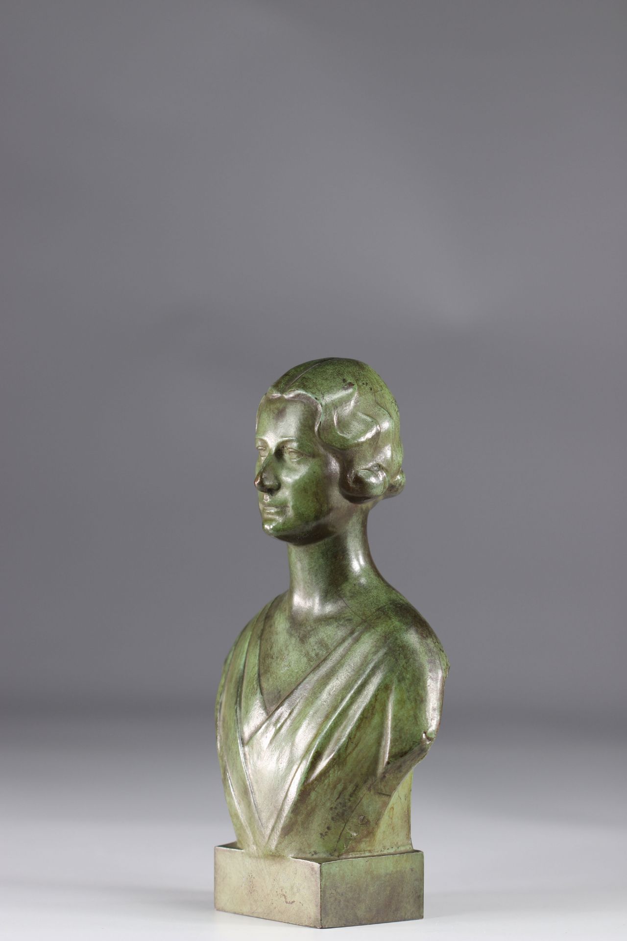 Victor DEMANET (1895-1964) Queen Elisabeth of Belgium bronze sculpture - Image 4 of 4