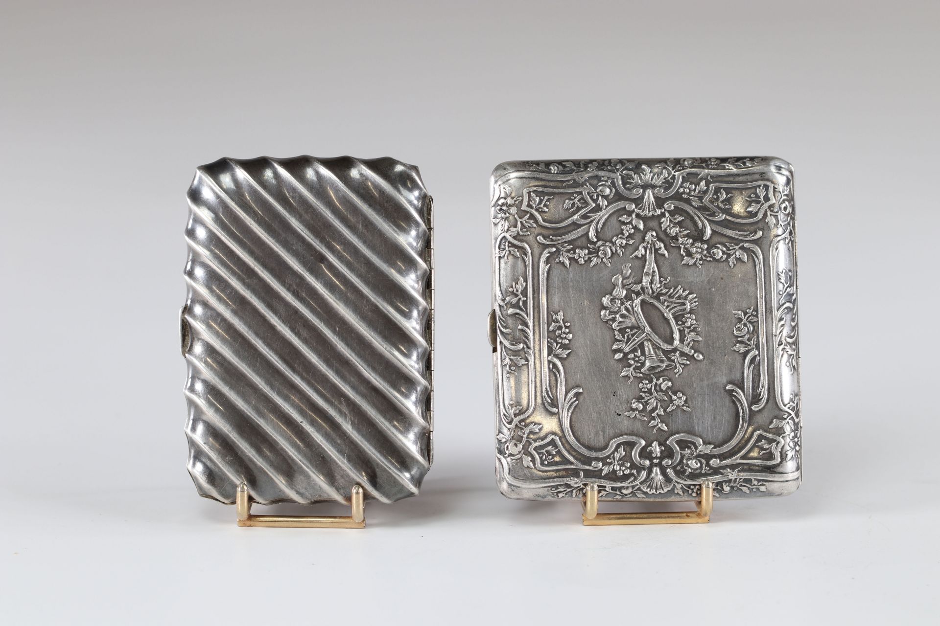 Louis XV style silver boxes (2) - Image 2 of 2