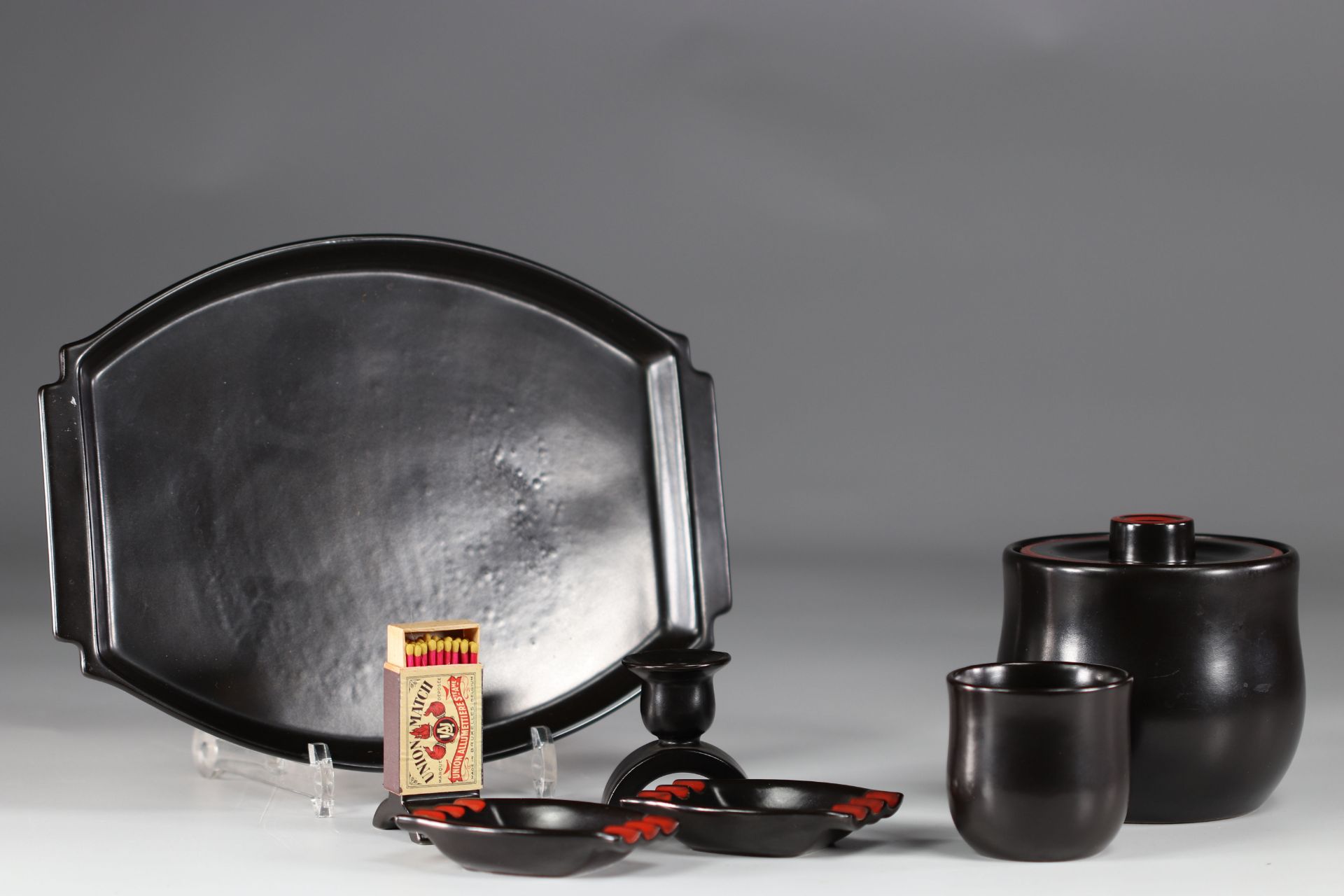 Villeroy & Boch 1930s smoking set - Image 2 of 3