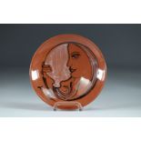 Jean Marais (1913-1998) Decorative terracotta plate