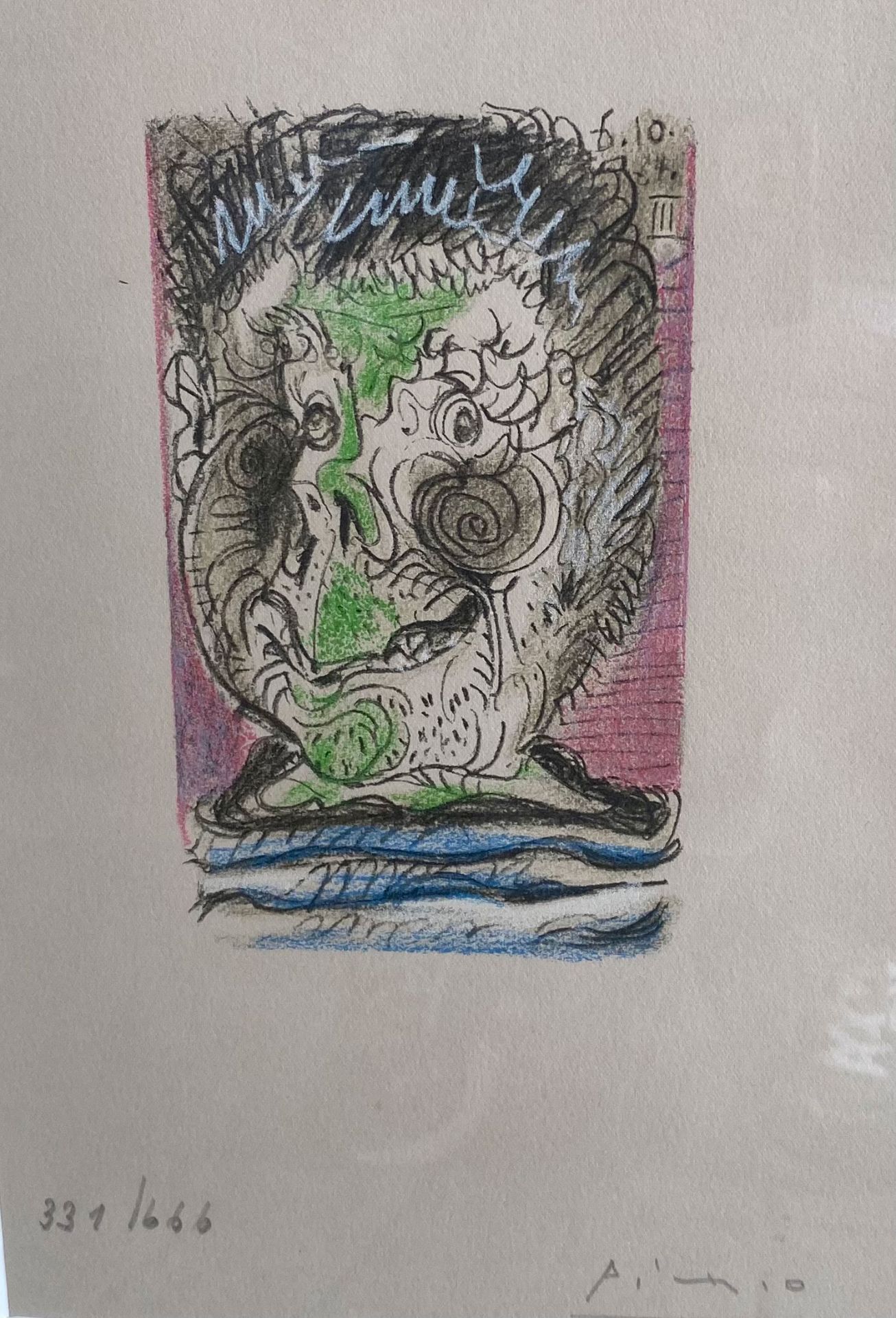 Pablo Picasso lithograph "the taste of happiness" proof signed and numbered 331/666