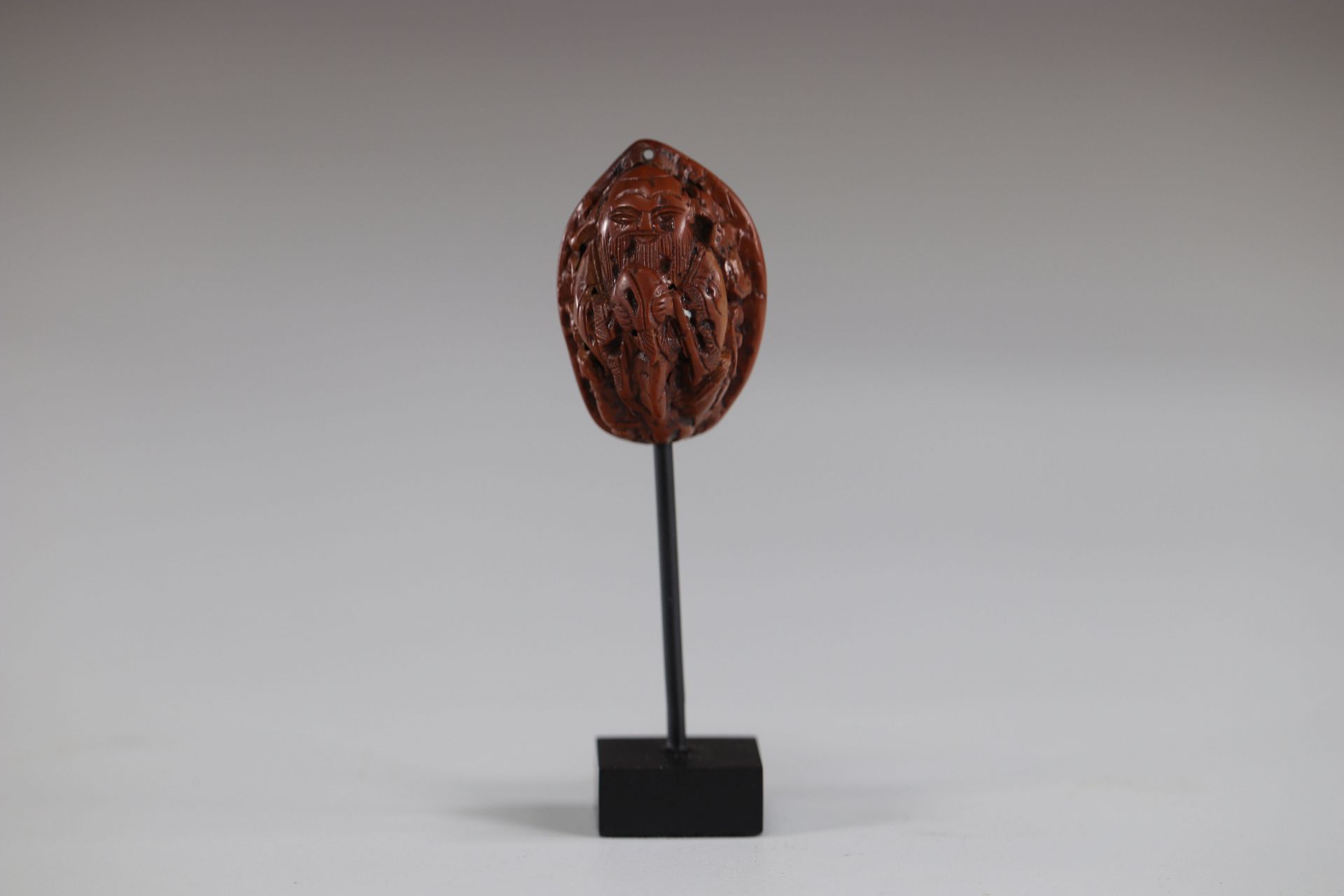 19th carved walnut