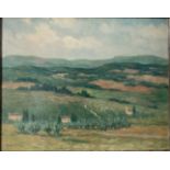 Karel LERBERGHE VAN oil on panel "landscape"