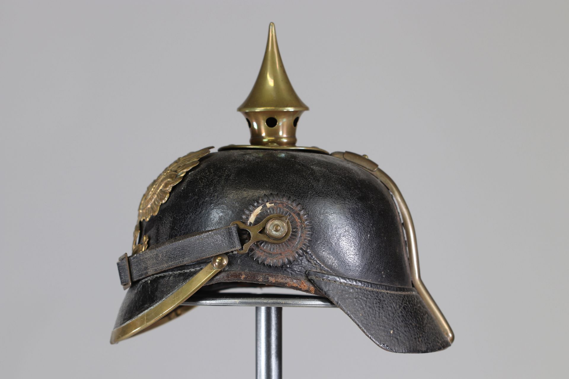 German Prussian helmet 14-18 infantry - Image 3 of 5