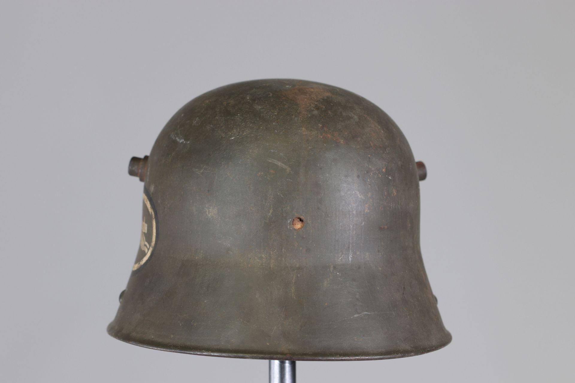 Germany ww1 helmet with Mitralleur cocorde - Image 4 of 5