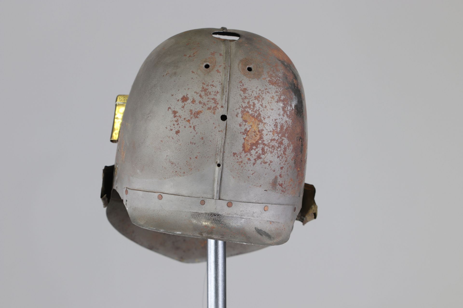 French helmet 19th unknown origin - Image 4 of 5