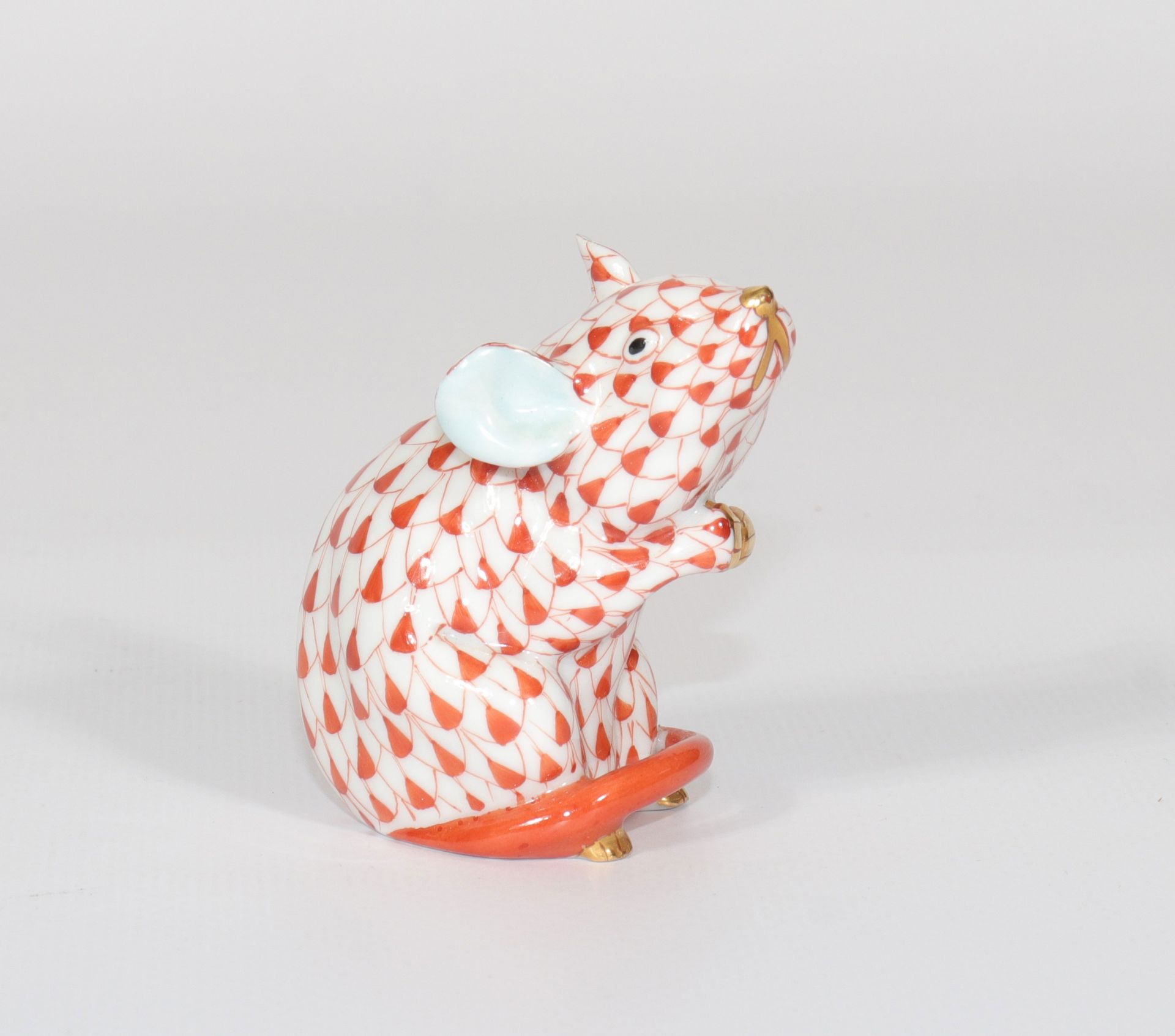 Herend Porcelain Mouse. Period XXth century