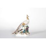 Porcelain of Capodimonte "the Peacock"