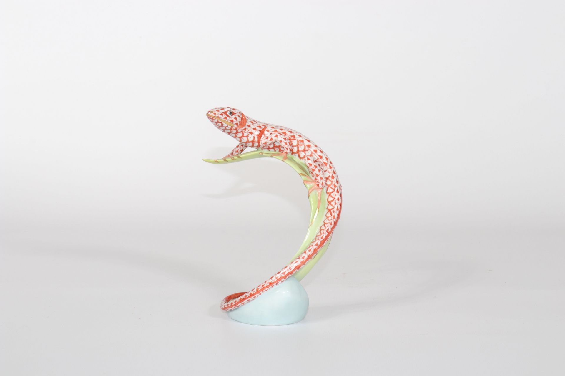 Herend Porcelain Lizard. Period XXth century