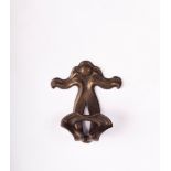 Belgian work 1900, bronze door handle