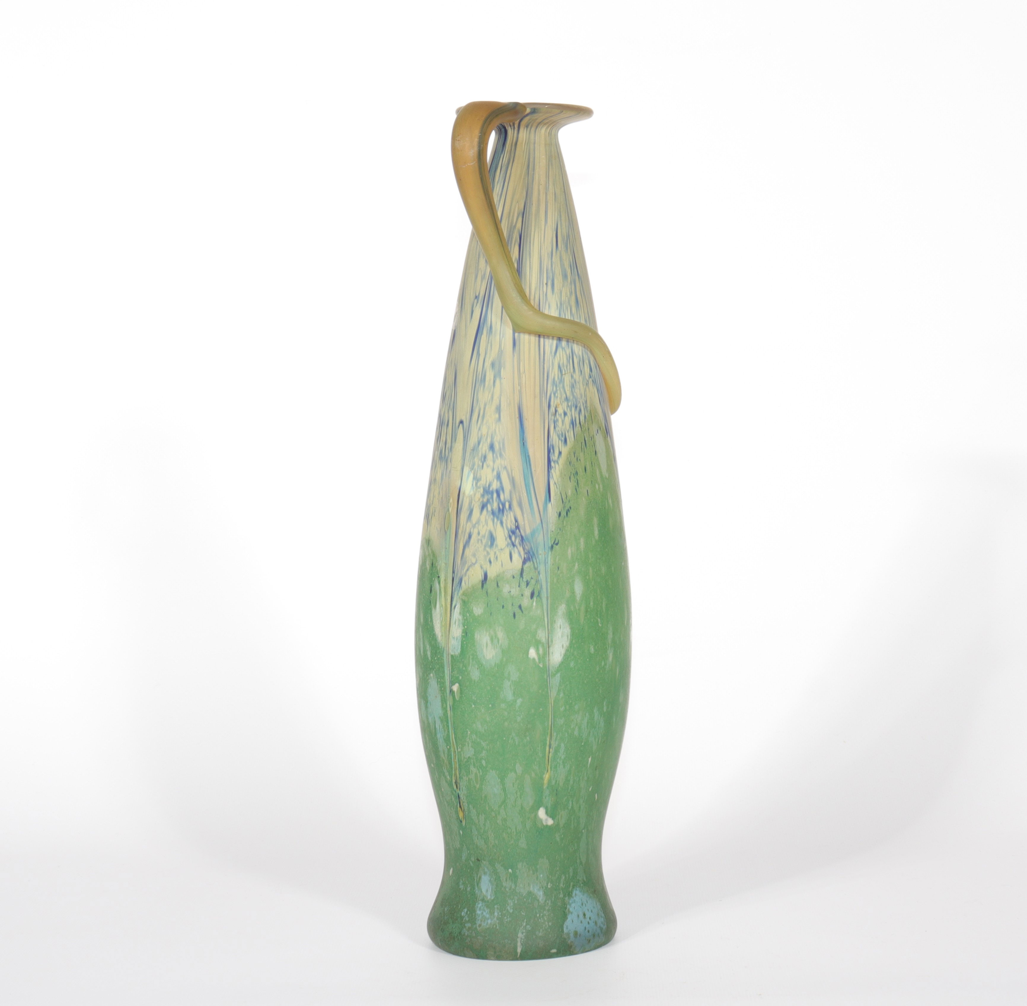 Daum Nancy glass paste vase - Image 4 of 4