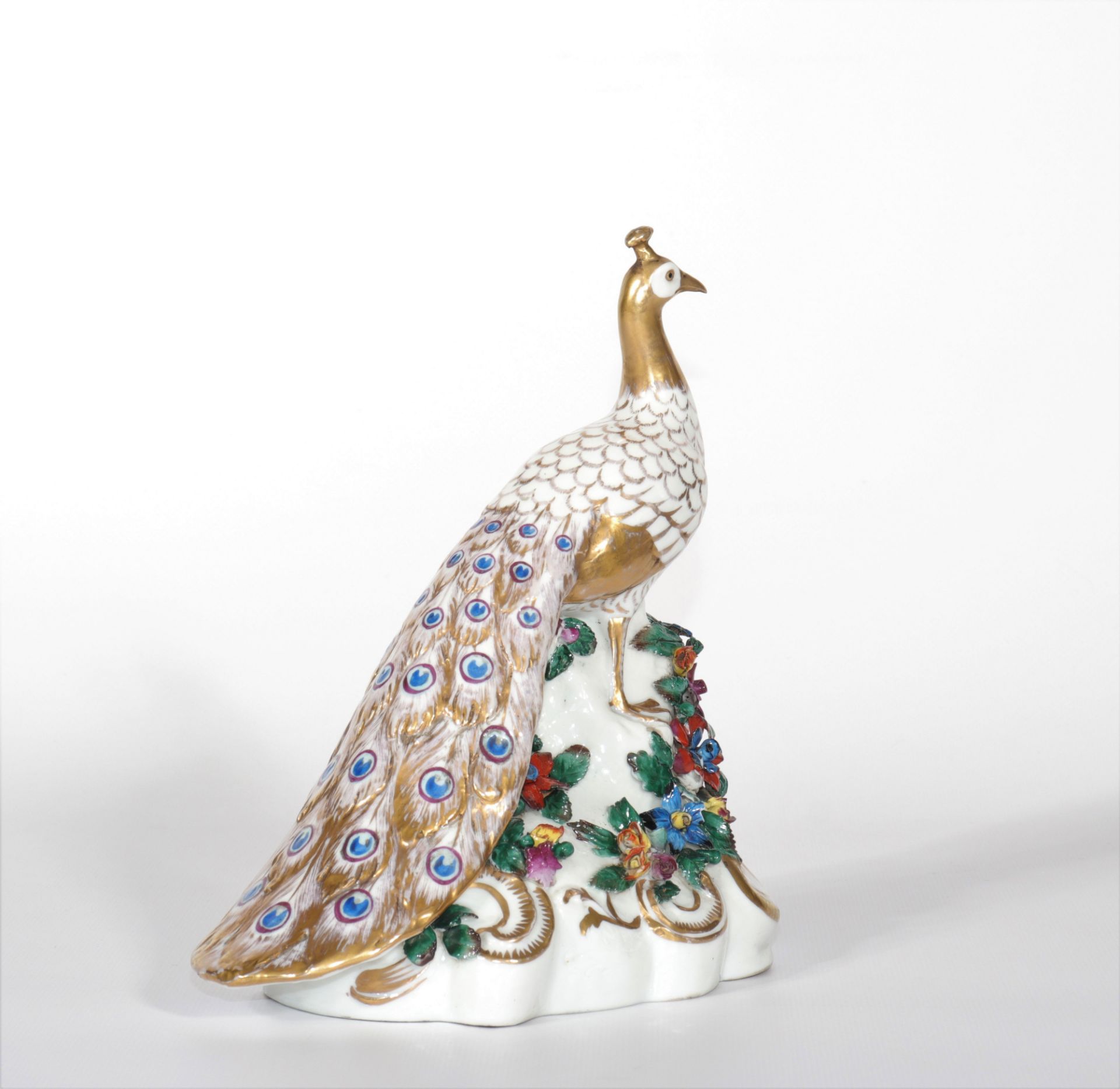 Porcelain of Capodimonte "the Peacock" - Image 2 of 4