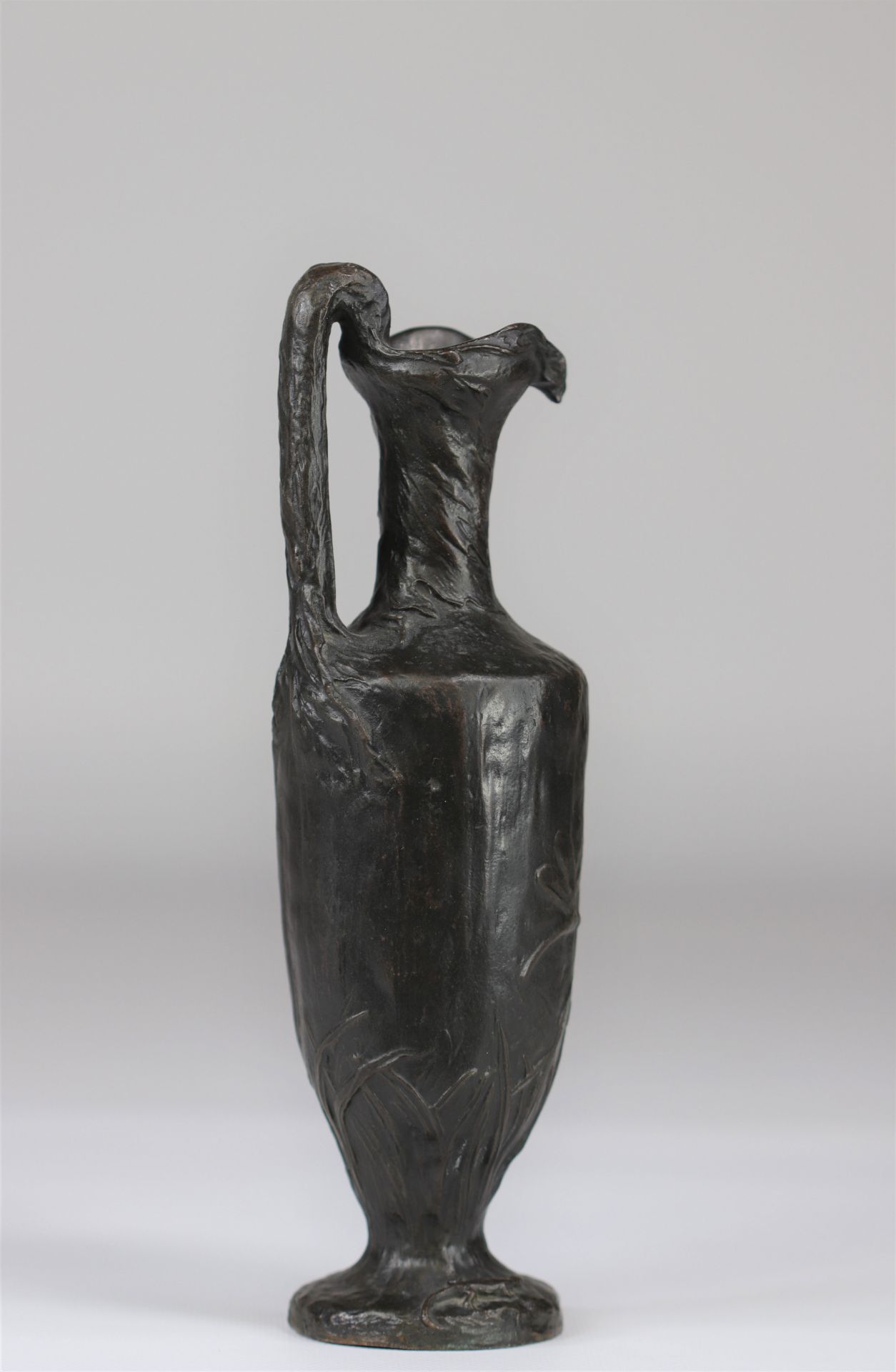 Art Nouveau candlestick in the shape of an amphora Belgian work "Antwerp foundry" - Image 2 of 7