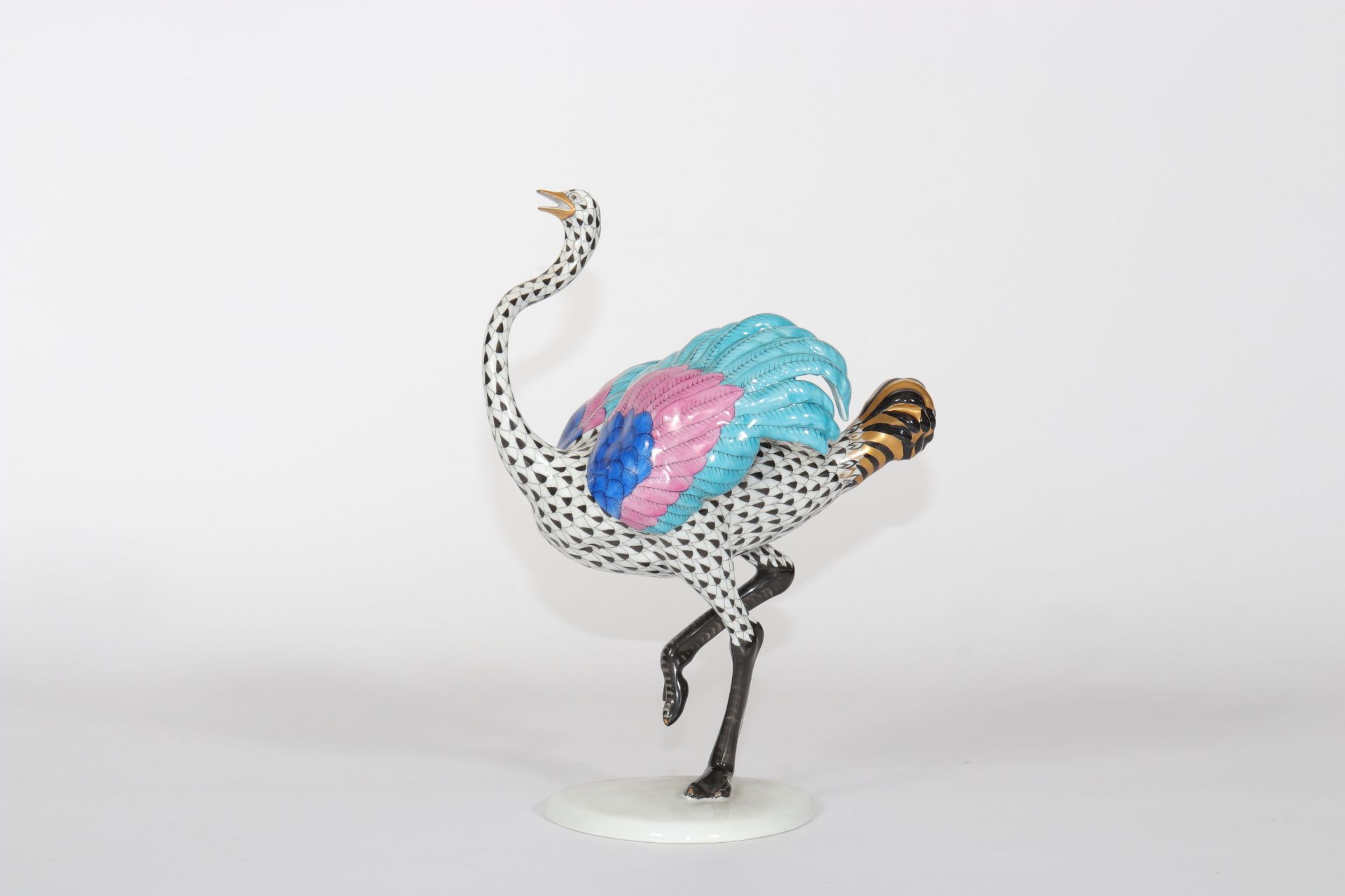 Herend Porcelain Ostrich. Period XXth century - Image 3 of 5