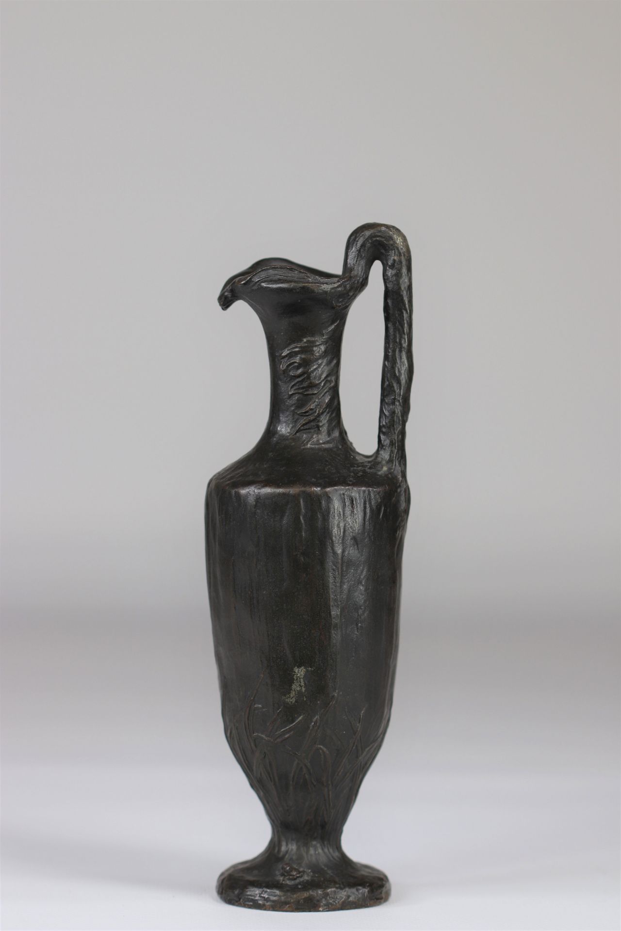 Art Nouveau candlestick in the shape of an amphora Belgian work "Antwerp foundry" - Image 4 of 7