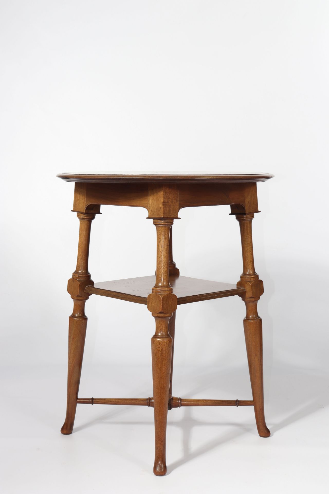 Georges Hobe (1854 - 1936) att side table in mahogany - Image 2 of 3