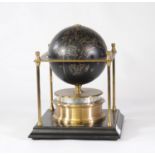 The Royal Geographical Society Switzerland "Globe" clock, rotating annular dial