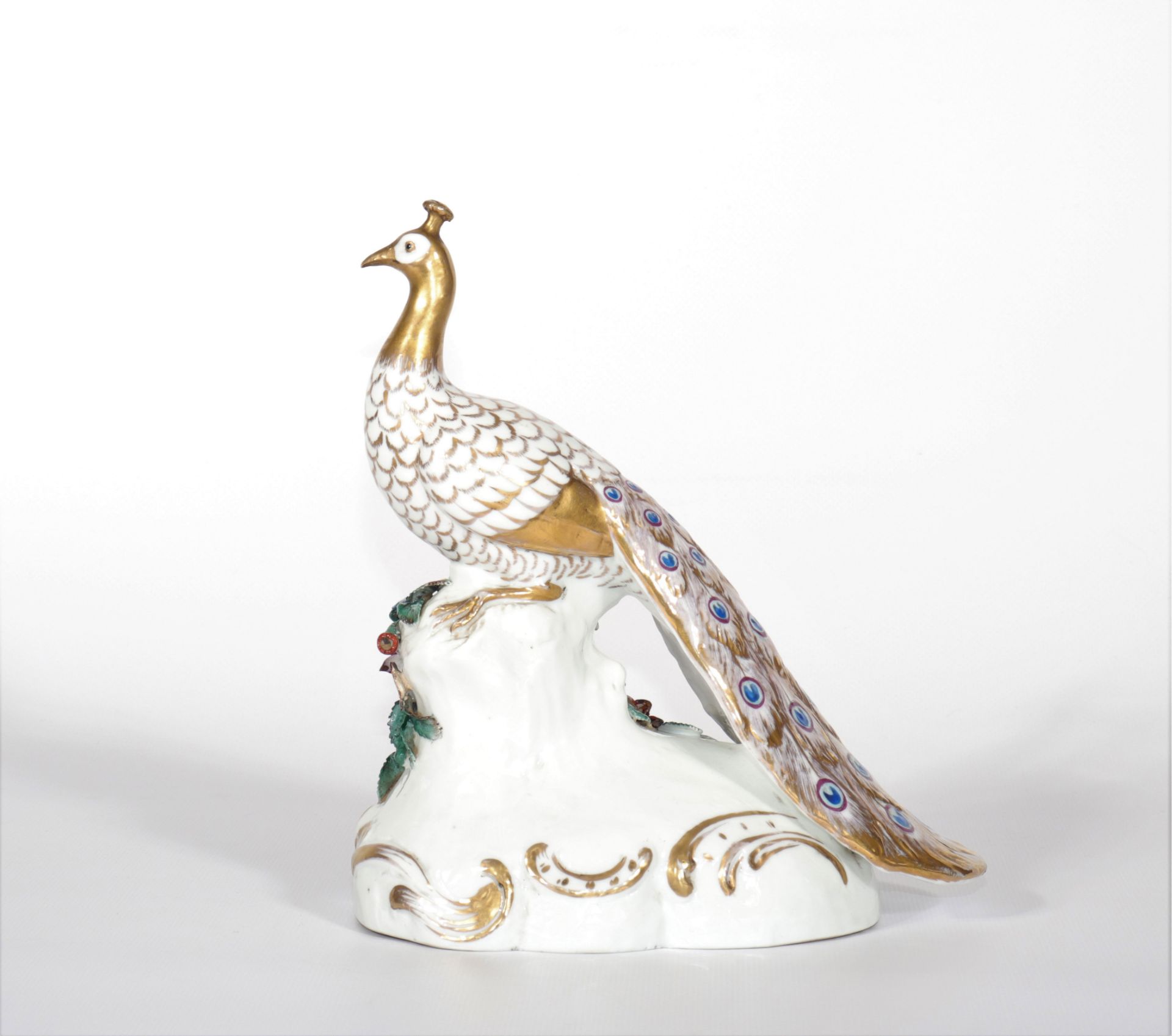 Porcelain of Capodimonte "the Peacock" - Image 3 of 4