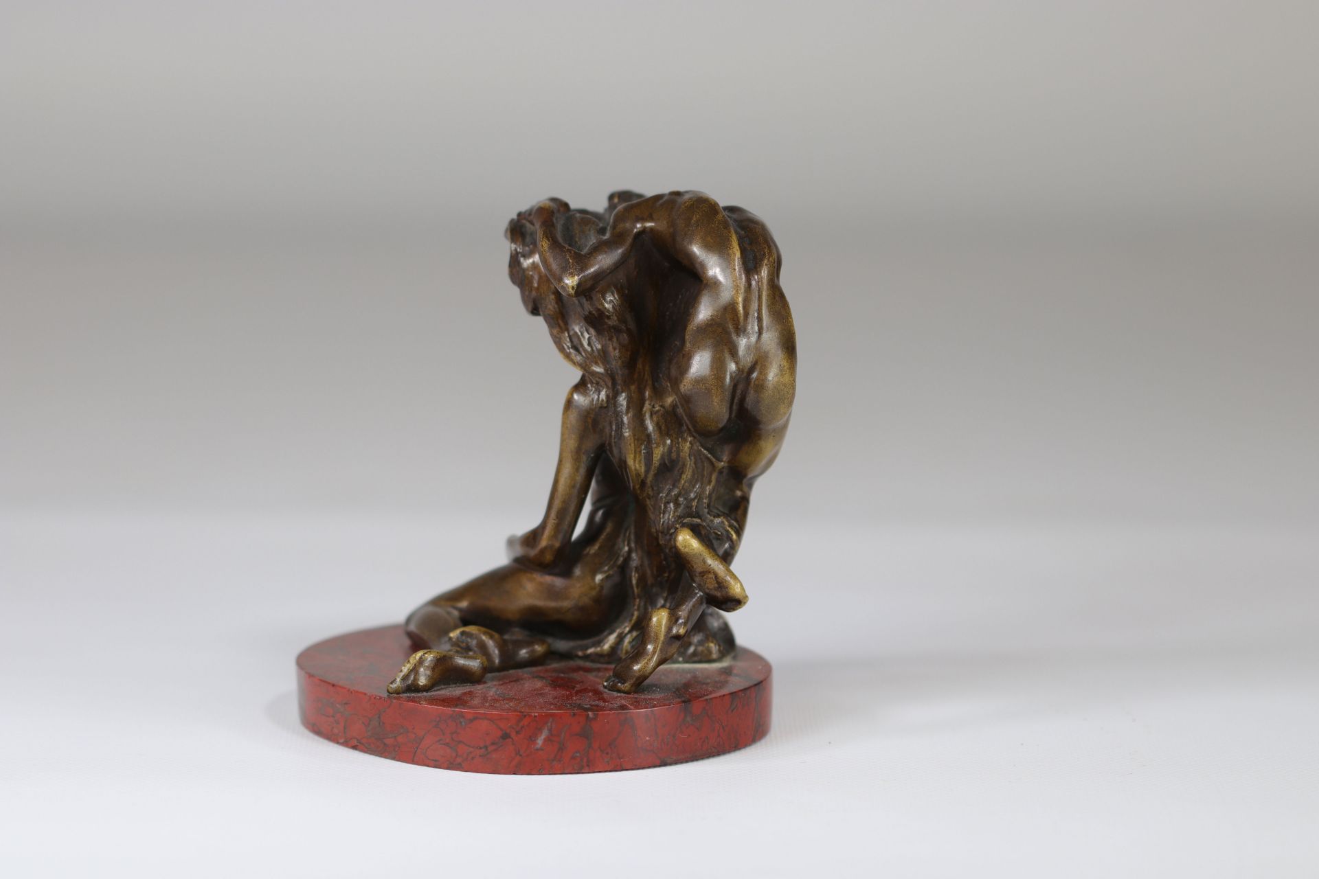 Alexandre CHARPENTIER (1856-1909) bronze group "the murmur" - Image 4 of 5