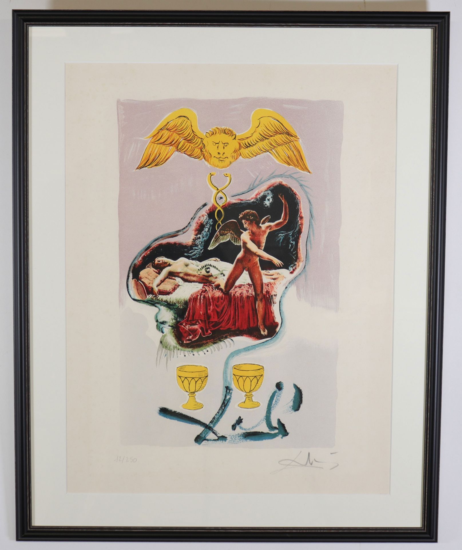 Salvador Dali. "The Winged Lion". - Image 2 of 2