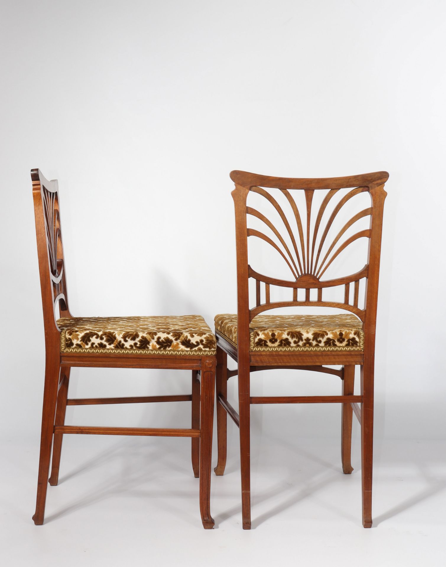 Pair of chairs circa 1900 - Image 3 of 3