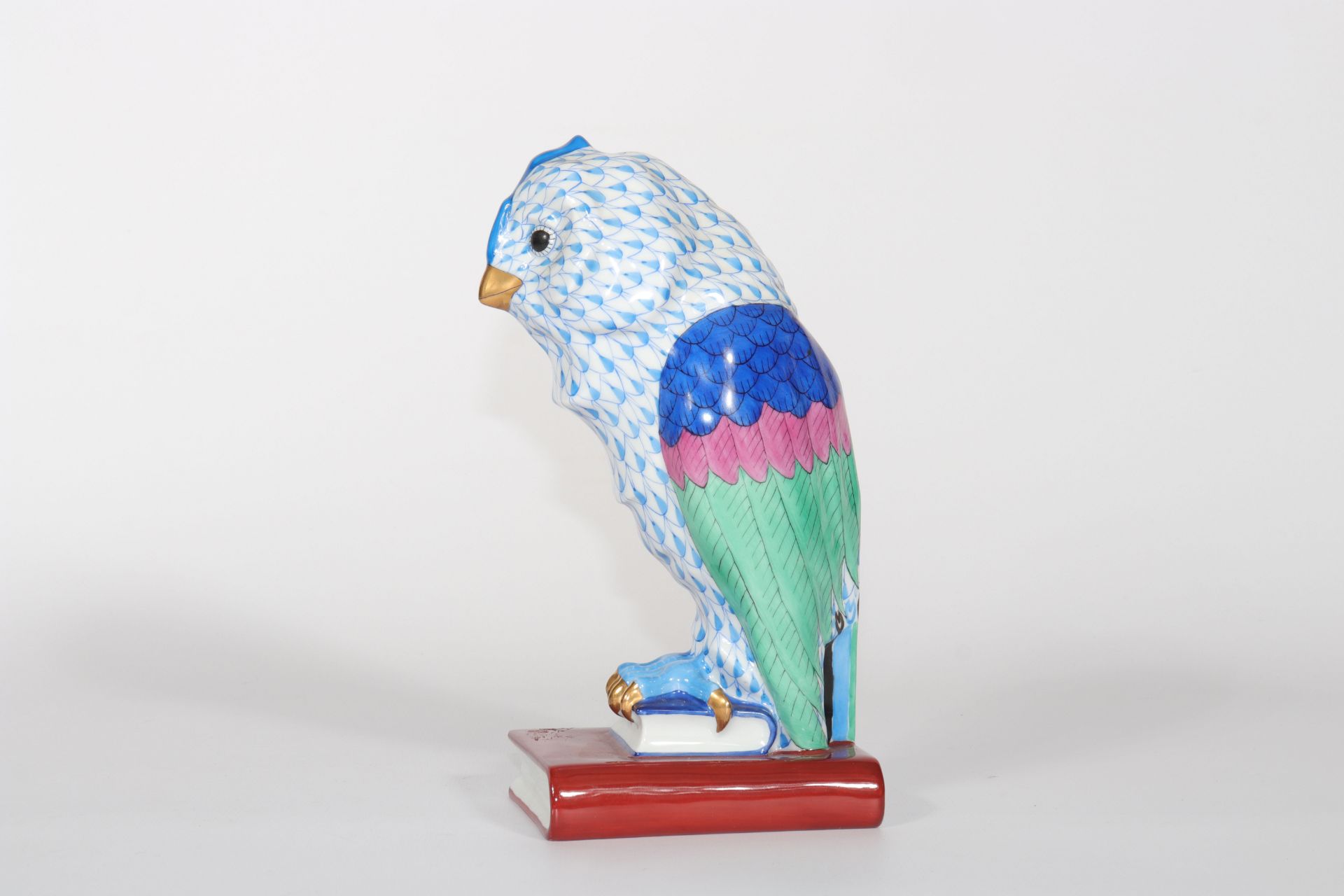 Herend Large Porcelain Owl. Period XXth century - Image 3 of 5