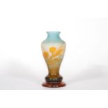 Emile Galle vase with aquatic decoration