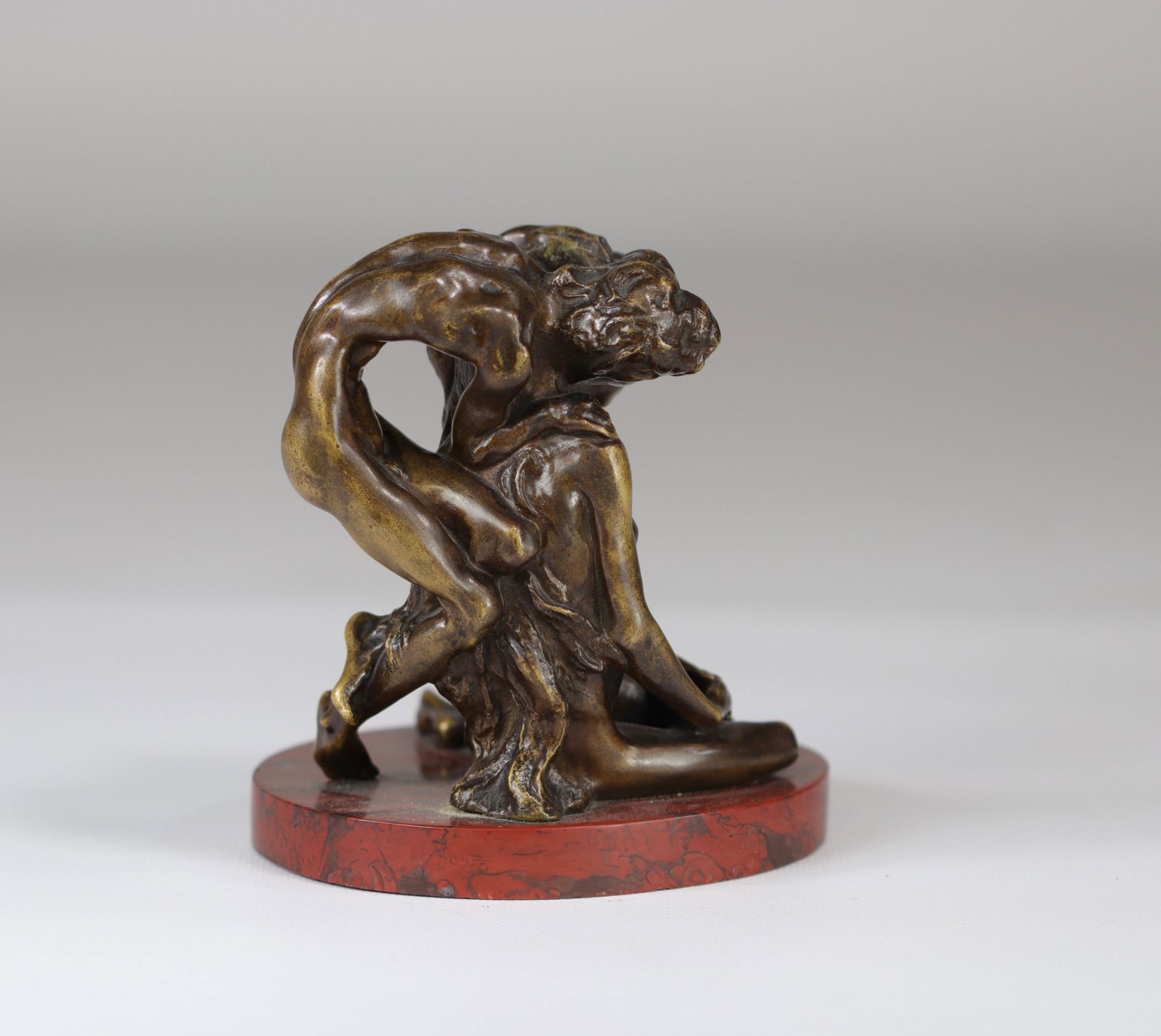 Alexandre CHARPENTIER (1856-1909) bronze group "the murmur" - Image 3 of 5