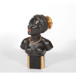 Bust of young african
