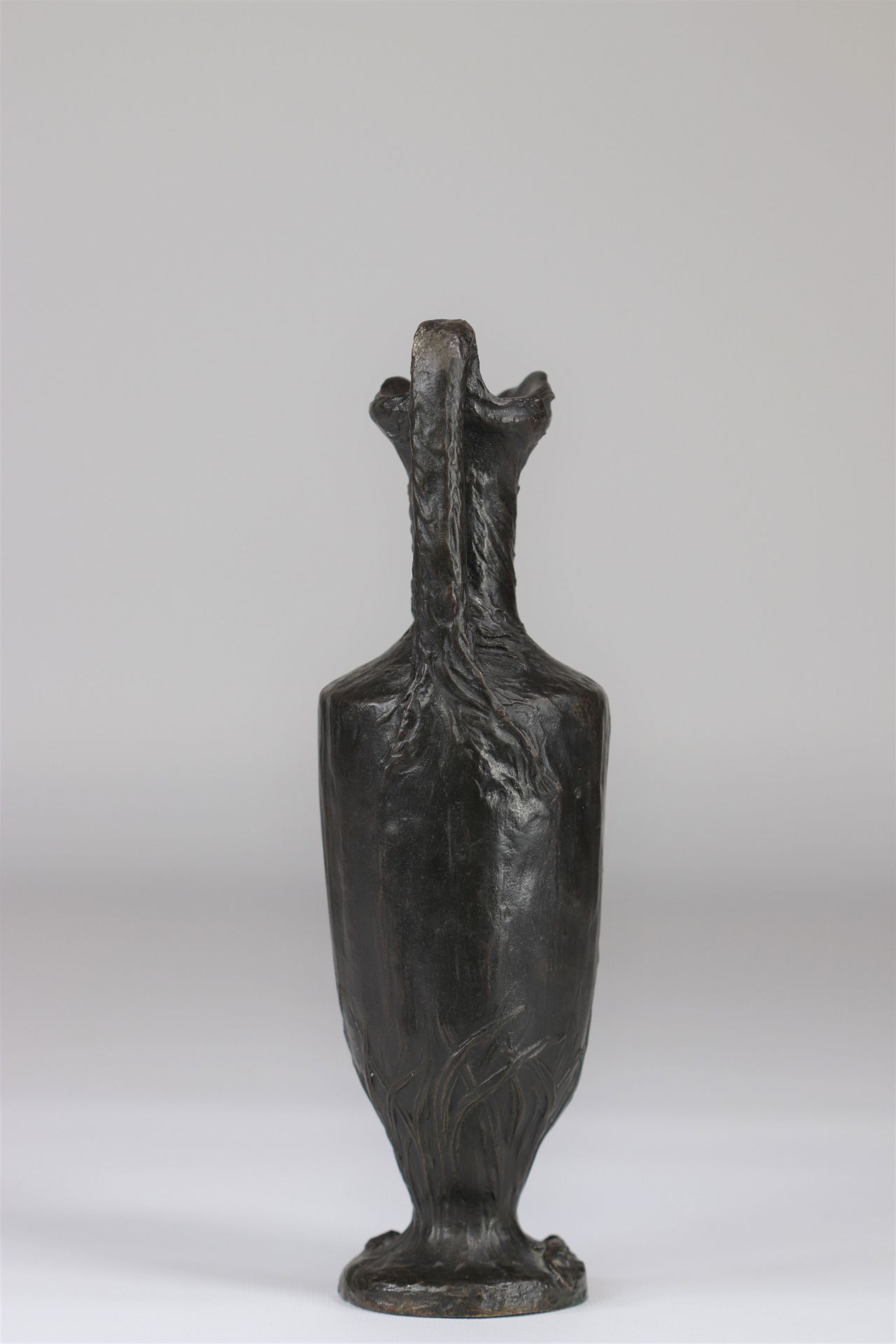 Art Nouveau candlestick in the shape of an amphora Belgian work "Antwerp foundry" - Image 3 of 7