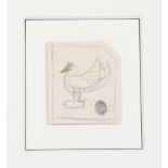 CeSAR (1921-1998) pencil drawing "the bird" signed