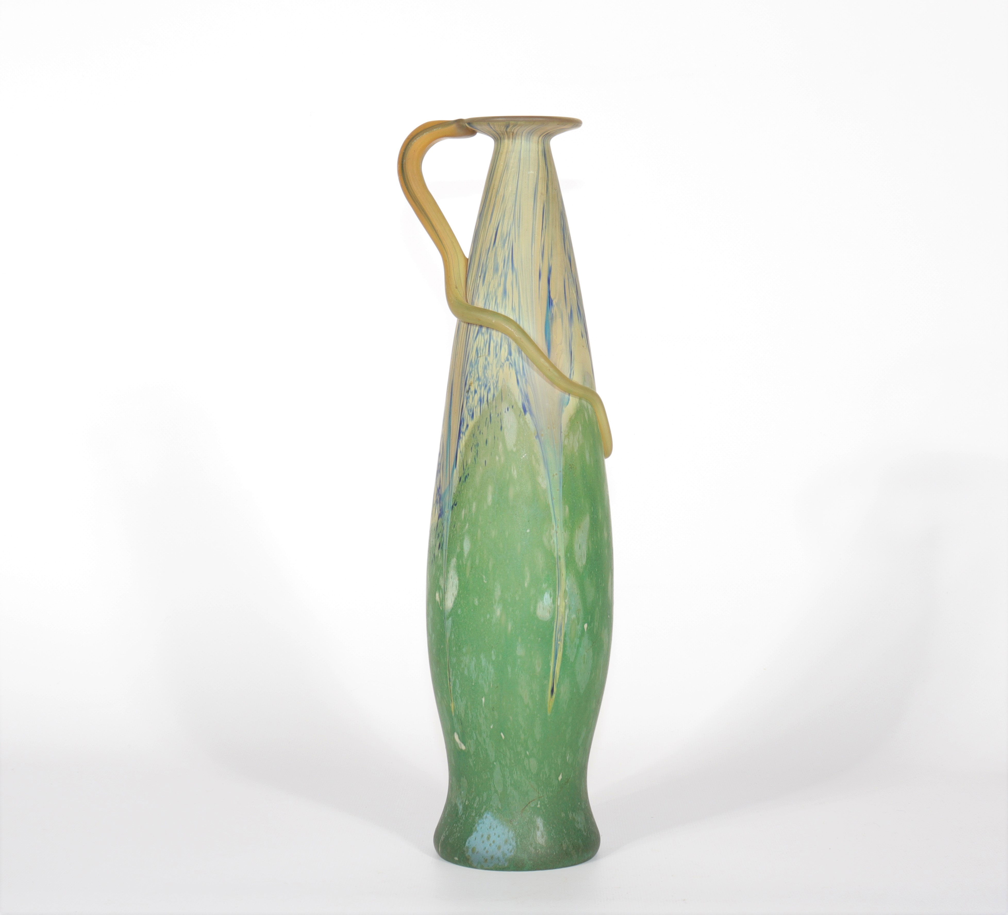 Daum Nancy glass paste vase - Image 3 of 4