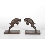 Paul SYLVESTRE & SUSSE FRERES (editor) Bouquetin Pair of bookends