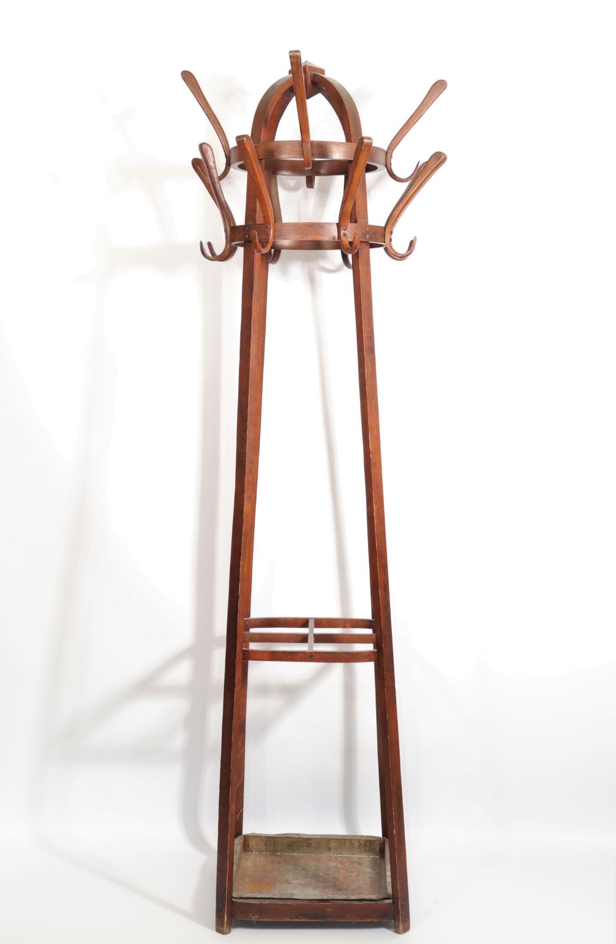 KOLOMAN MOSER (1868-1918) THONET Freres Publisher Curved wood coat rack - Image 3 of 3