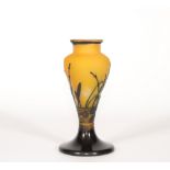 Emile Galle vase with aquatic decoration