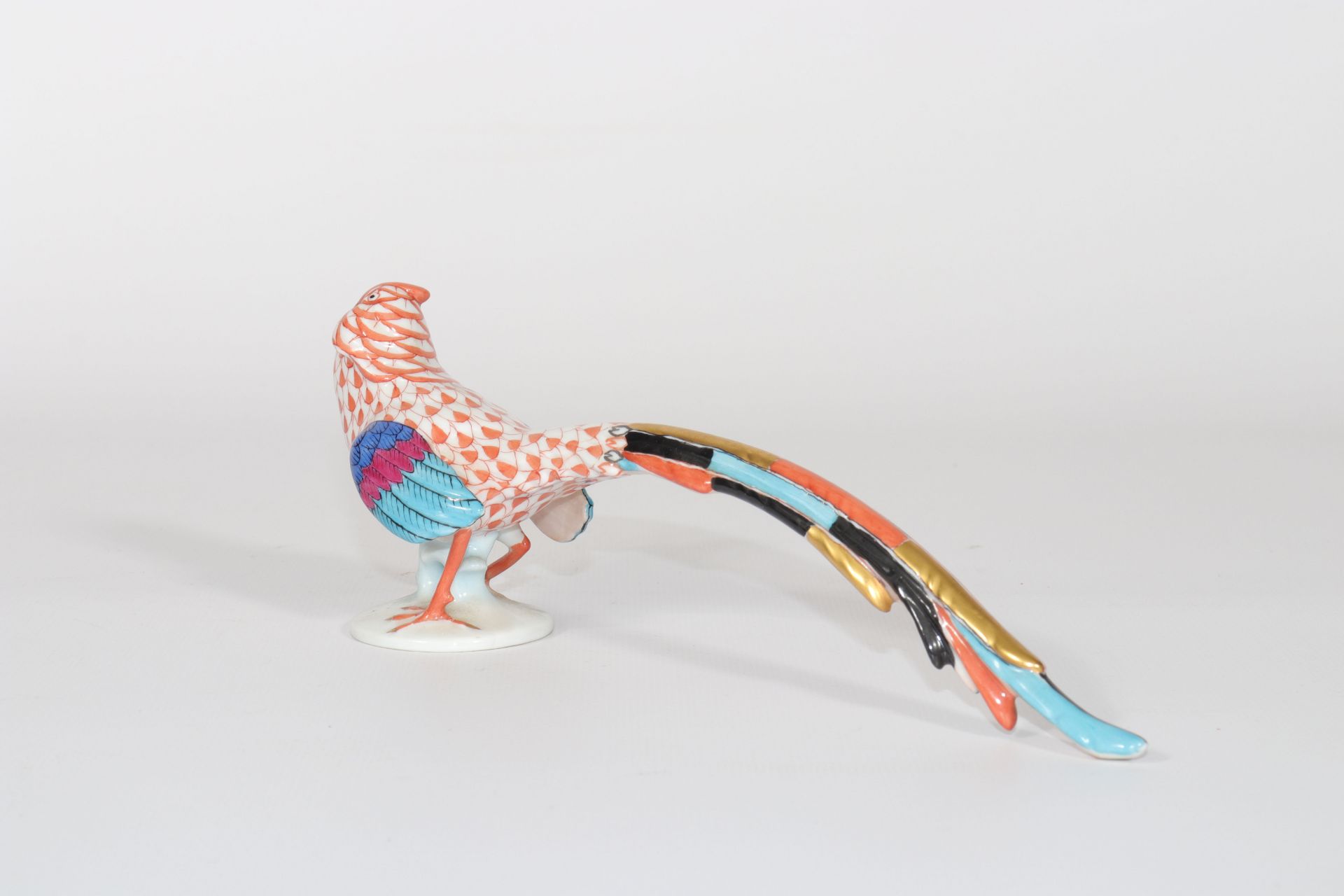 Herend Large Porcelain Pheasant. Period XXth century - Image 2 of 4