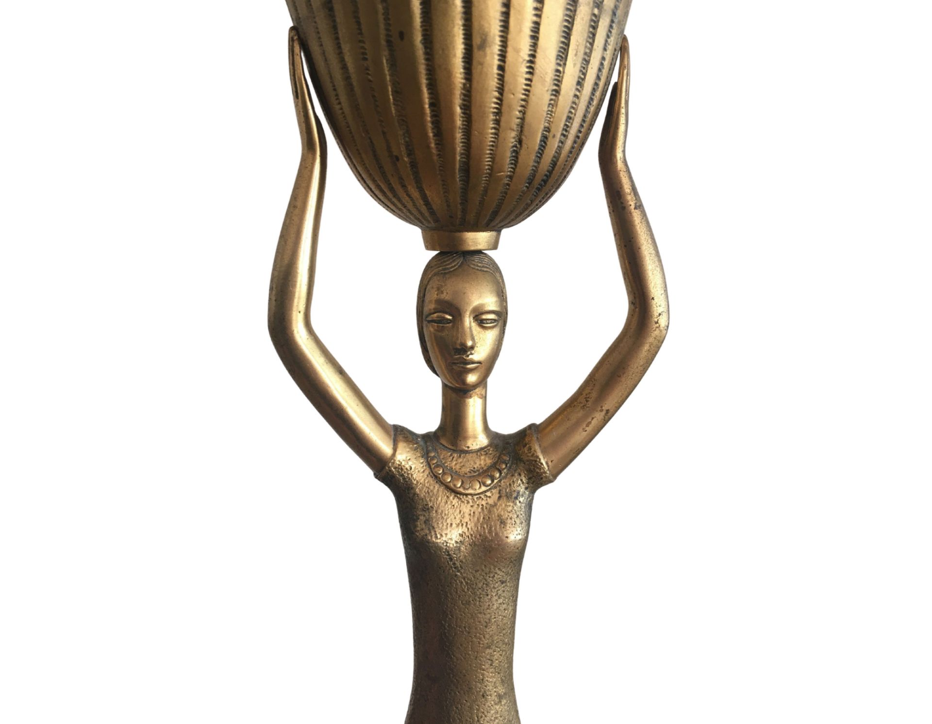 France, art deco 40s, Bronze lamp base. - Image 3 of 3