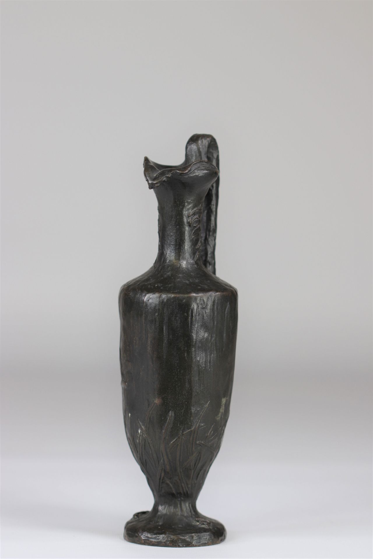 Art Nouveau candlestick in the shape of an amphora Belgian work "Antwerp foundry" - Image 5 of 7