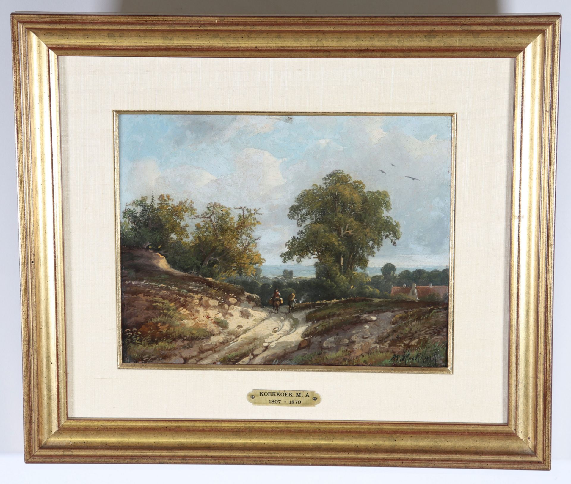 Marinus Adrianus I KOEKKOEK (1807-1868 / 70) "countryside view" - Image 2 of 2