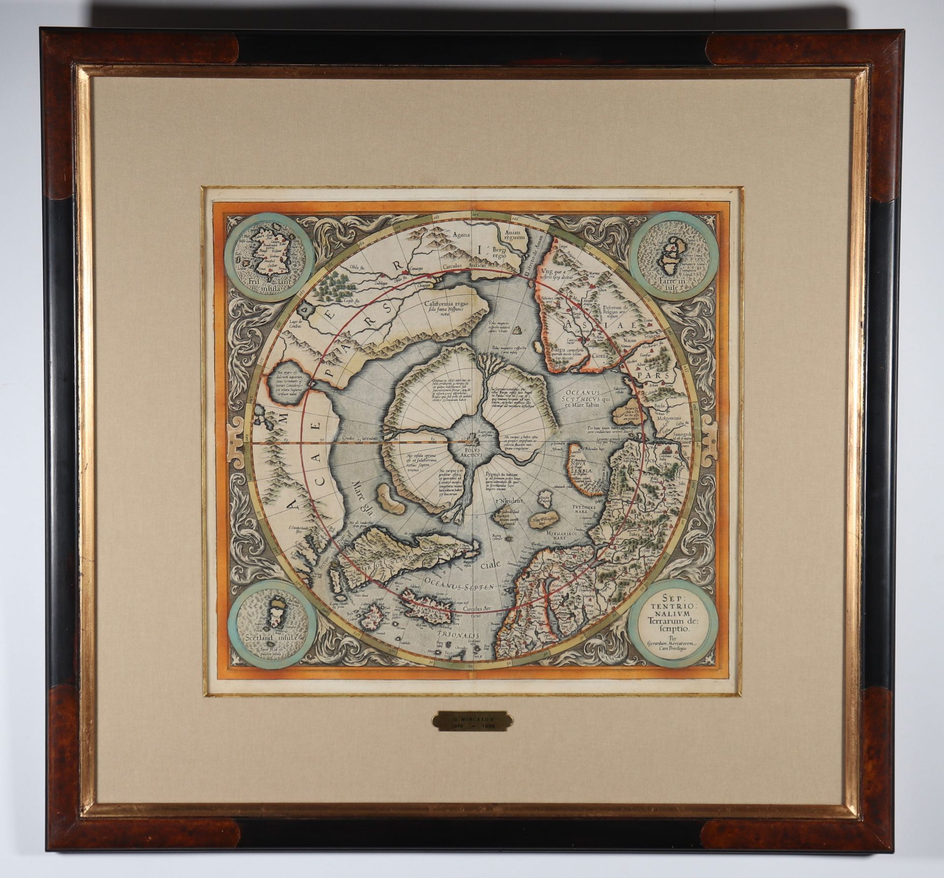 Gerhard MERCATOR (1512-1594) polar circle card - Image 2 of 3