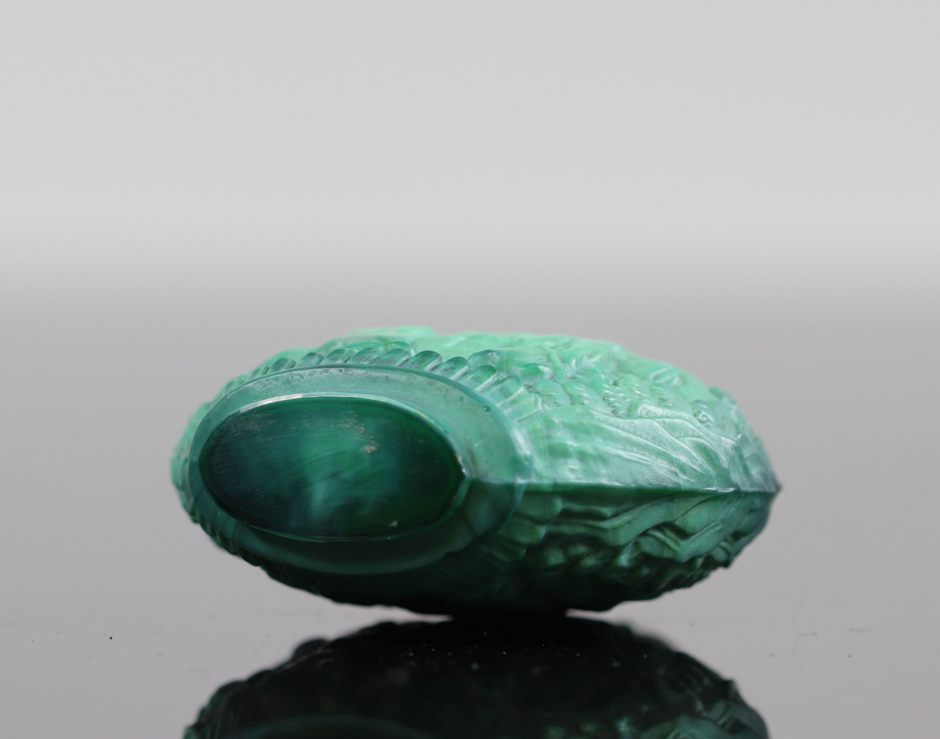 China, Peking glass snuff bottle, imitating turquoise, Qing period - Image 5 of 5