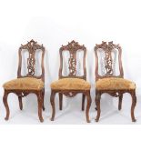 Suite of 6 18th Louis XV carved chairs