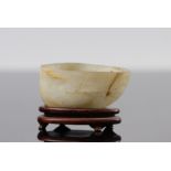 China, libation cup, in jade, 19th C.