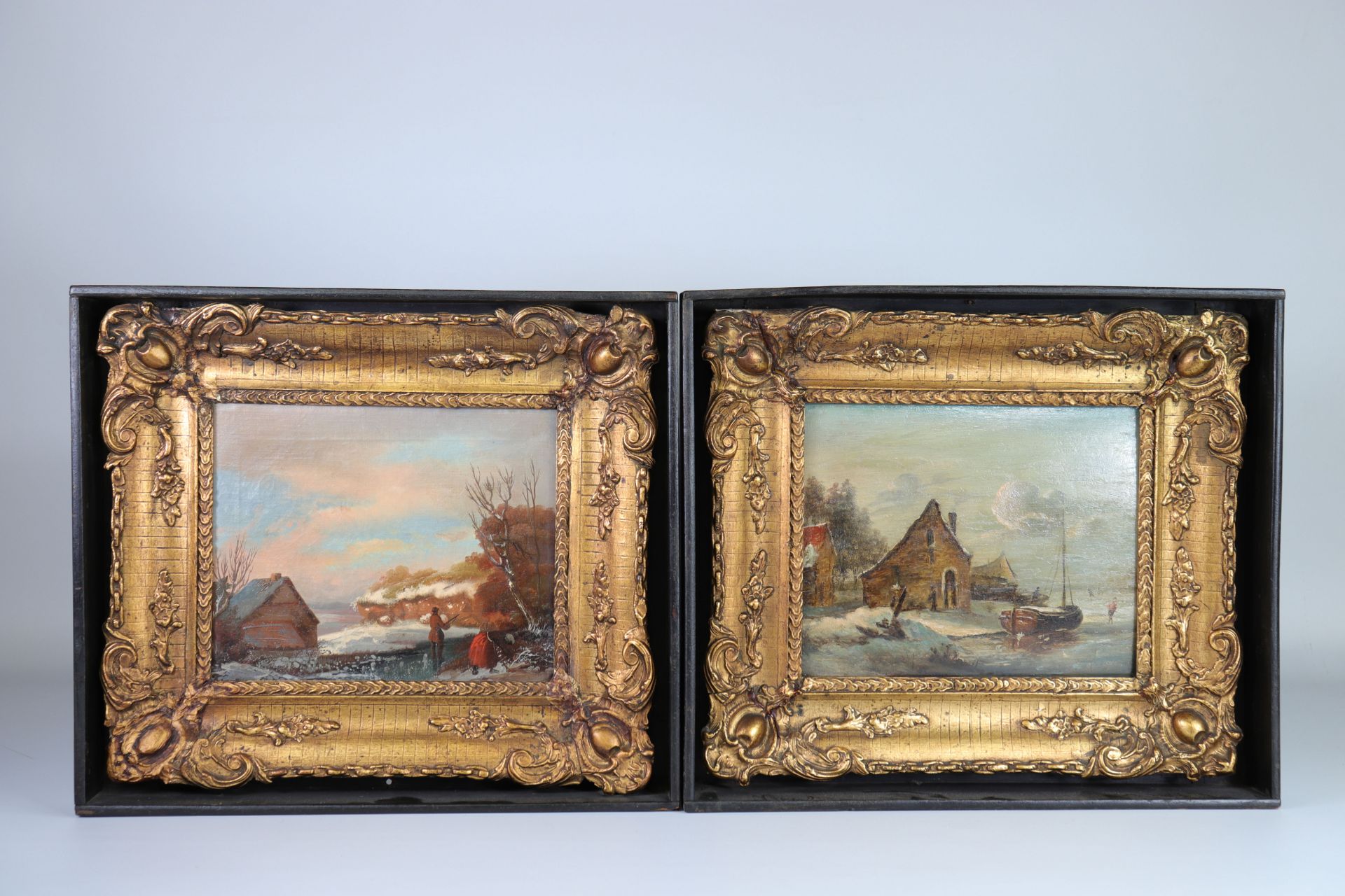 Pair of Dutch paintings 19th