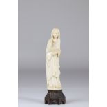 Virgin in carved ivory Germany 18th