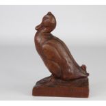 wooden sculpture "the duck"